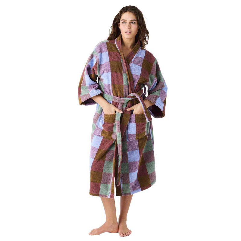 Kip&Co Bondi Tartan Terry Bath Robe image number 0